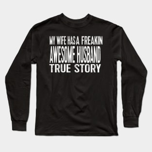 husband and wife joke Long Sleeve T-Shirt